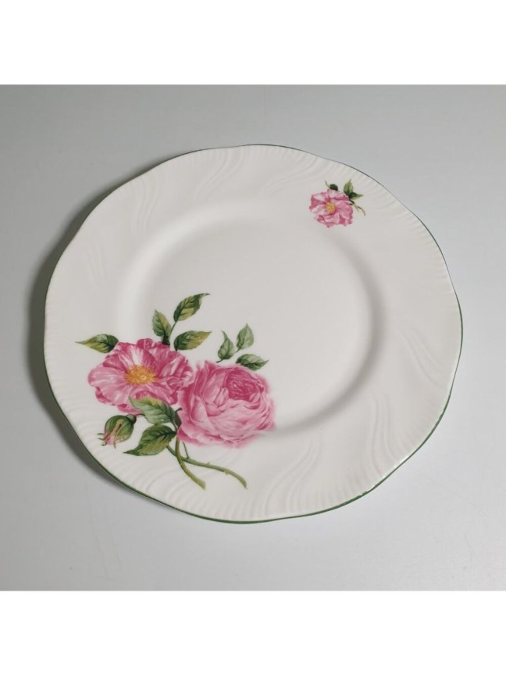 Rosina China England The National Trust Nottisfont Roses Plate Fine Bone China 1